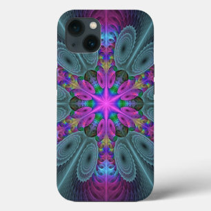 Mandala Colourful Striking Fractal Art Kaleidoscop iPhone 13 Case