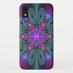 Mandala Colourful Striking Fractal Art Kaleidoscop iPhone XR Case