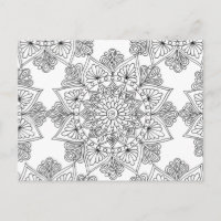 Mandala Colouring Floral Pattern