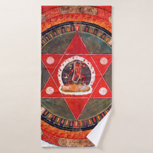 Mandala Cosmic Diagram for Meditation Bath Towel