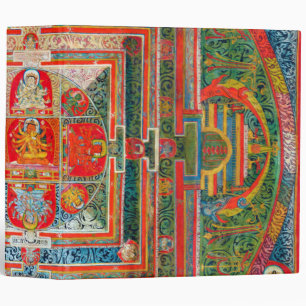 Mandala Cosmic Diagram for Meditation Binder