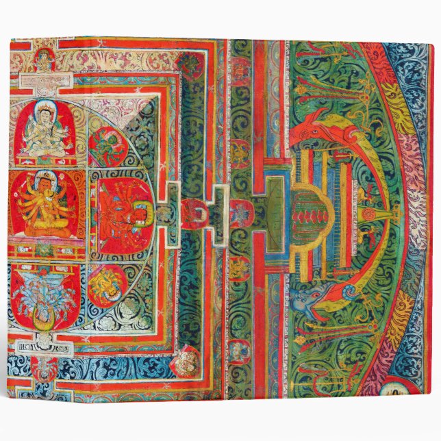 Mandala Cosmic Diagram for Meditation Binder (Front/Spine)
