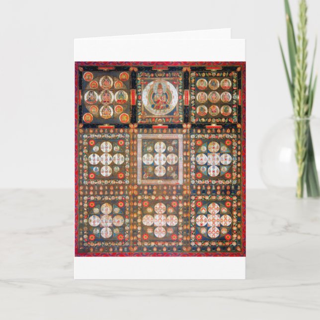 Mandala Cosmic Diagram for Meditation Card (Front)