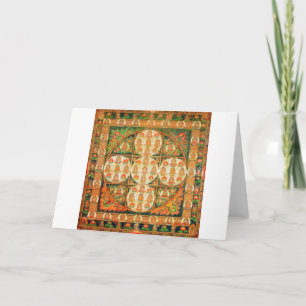 Mandala Cosmic Diagram for Meditation Card