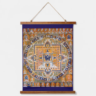 Mandala Cosmic Diagram for Meditation Hanging Tapestry
