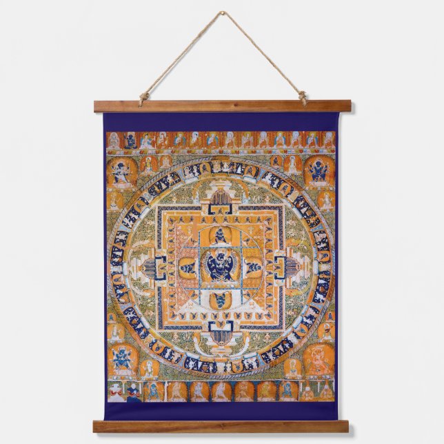 Mandala Cosmic Diagram for Meditation Hanging Tapestry (Front)