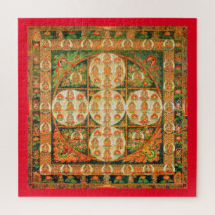 Mandala Cosmic Diagram for Meditation Jigsaw Puzzl Puzzle