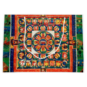 Mandala Cosmic Diagram for Meditation Large Gift Bag