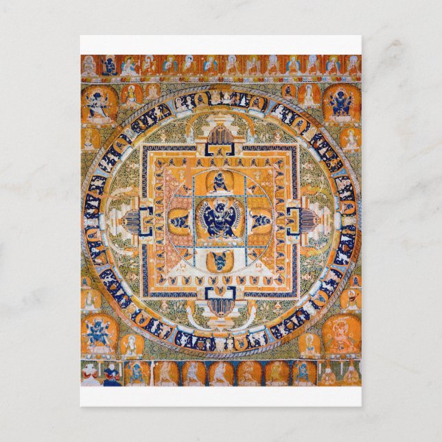 Mandala Cosmic Diagram for Meditation Postcard (Front)