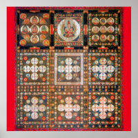 Mandala Cosmic Diagram for Meditation
