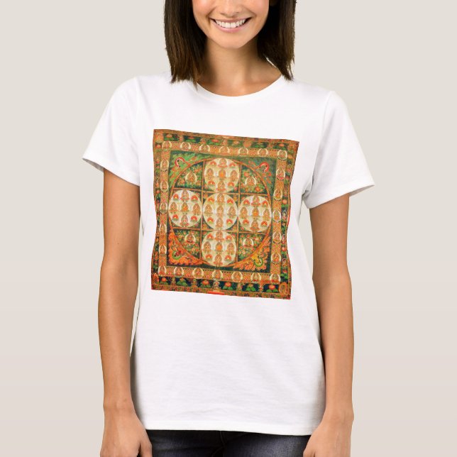 Mandala Cosmic Diagram for Meditation T-Shirt (Front)