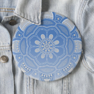 Mandala Creation, all points for one 4 6 Inch Round Button