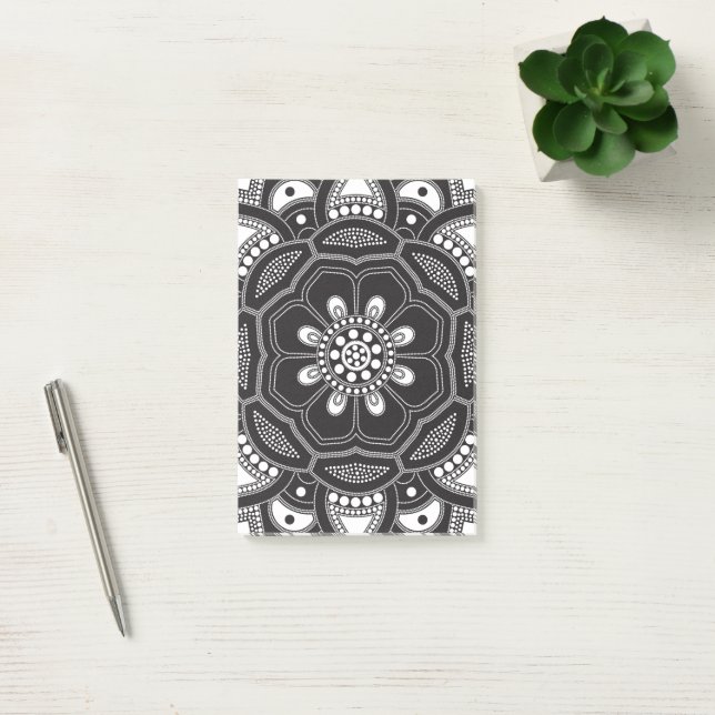 Mandala Creation, all points for one 9 Post-it Notes (Office)
