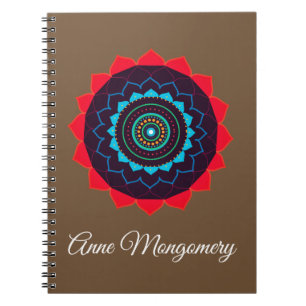 Mandala, Custom Name  Spiral  Notebook