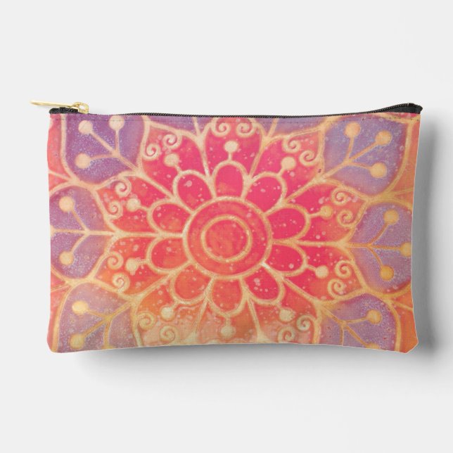 Mandala Cut  Accessory Pouch (Front)