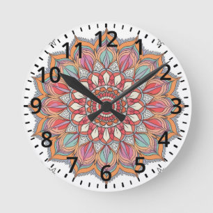 Mandala da Harmonia (Calmante and tranquilizer) Round Clock