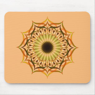 Mandala Damask Lotus Flower Yoga Art Elegant Mouse Pad