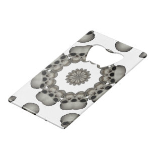 Mandala de crâne humain effrayant