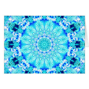 Mandala de dentelle d'Aqua, sensible, résumé