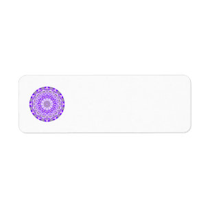 Mandala de dentelle de mosaïque, pourpre violet