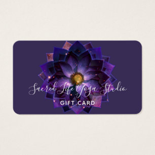 Mandala de la fleur de lotus mystique   Carte-cade