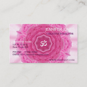 Mandala de roses, carte de visite