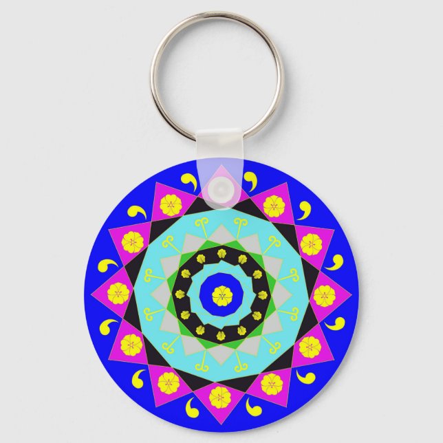 Mandala:Decorative Keychain (Front)