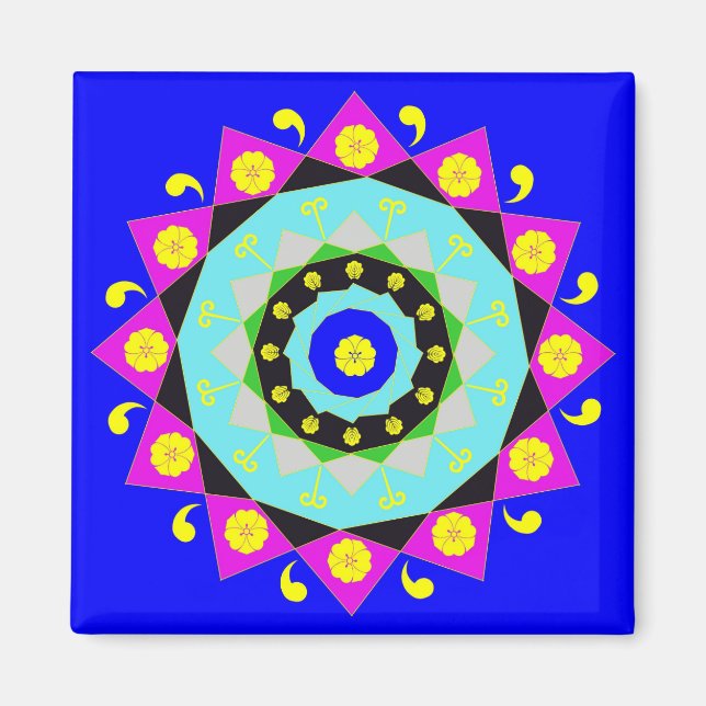Mandala:Decorative Magnet (Front)