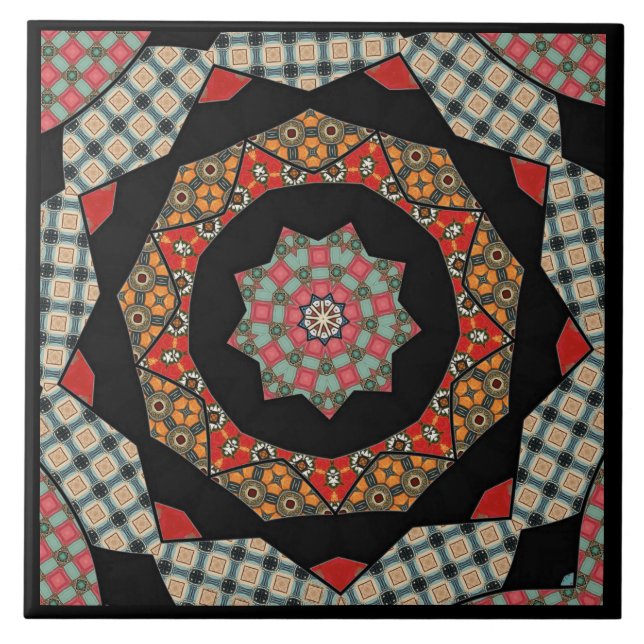 Mandala Decorative  Tile (Front)