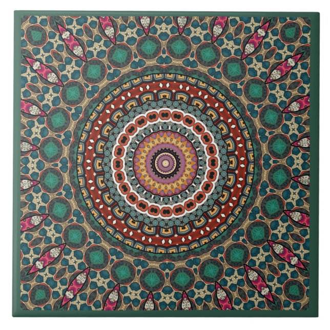 Mandala Decorative  Tile (Front)