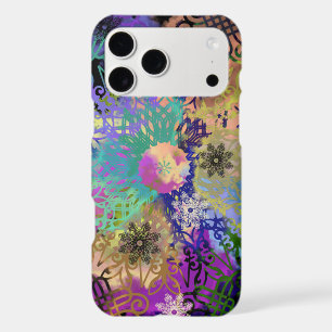 Mandala dentelles géométriques colorés