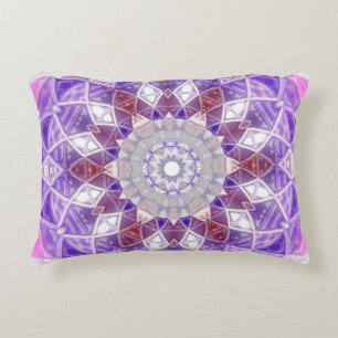 mandala design accent pillow