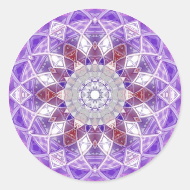  mandala design classic round sticker (Front)