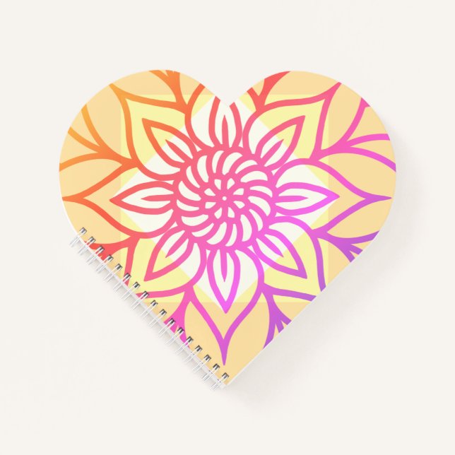 Mandala Design Light colour Notebook (Front)