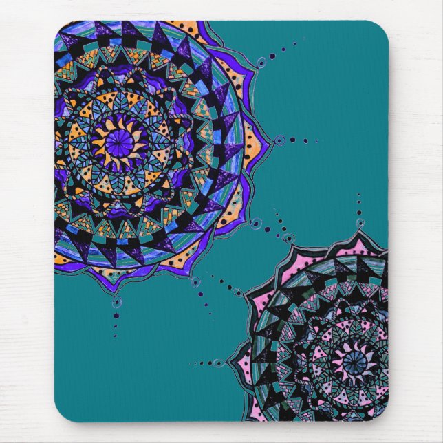 Mandala Design Mouse Pad (Front)