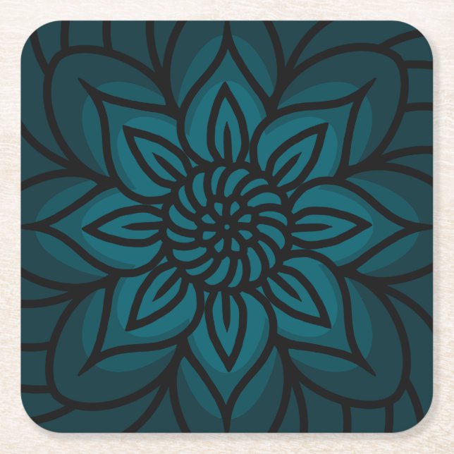 Mandala Design Paper Coaster (Front)