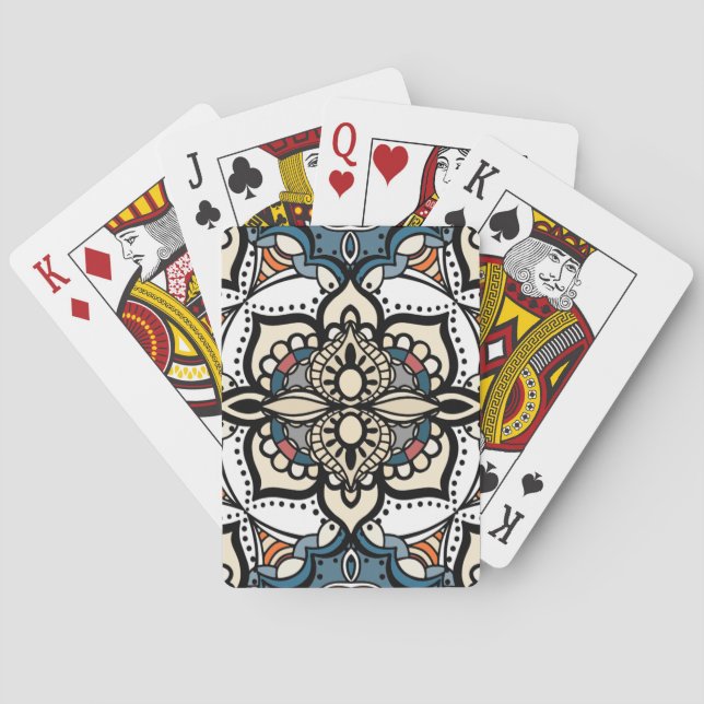 Mandala Design Playing Cards (Back)