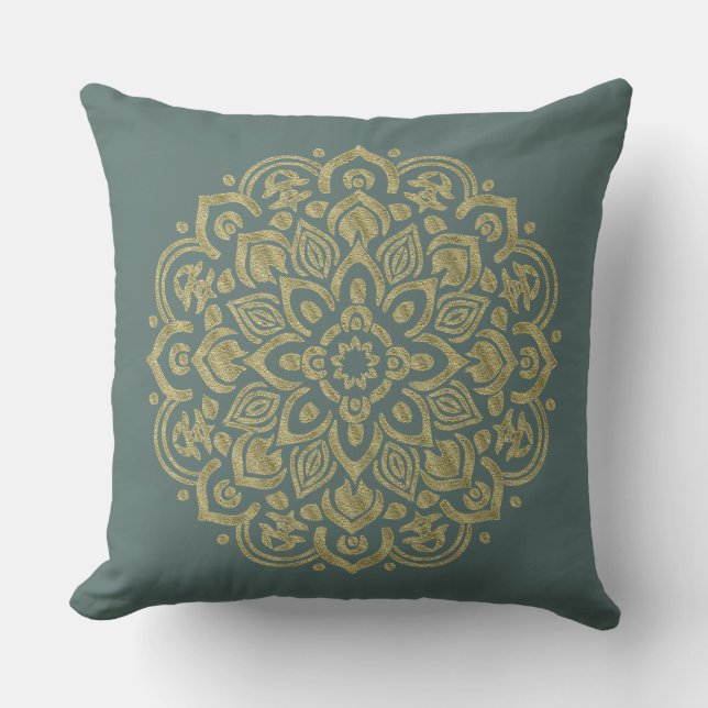 Mandala Doré - Oreiller (Recto)