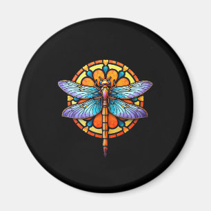 Mandala Dragonfly Luminous Sacred Geometry Spiritu Magnet