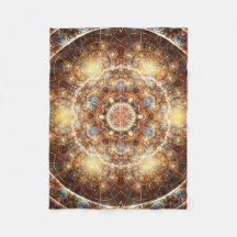 Mandala du coeur de la couverture d'ouatine du