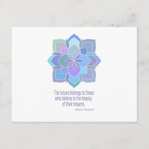 Mandala Eleanor Roosevelt Beauty Quote Postcard