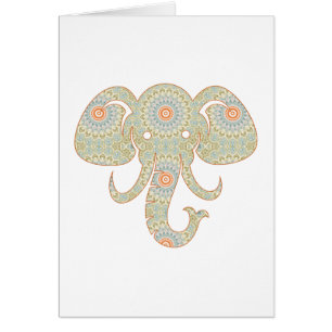 Mandala Elephant Head Design