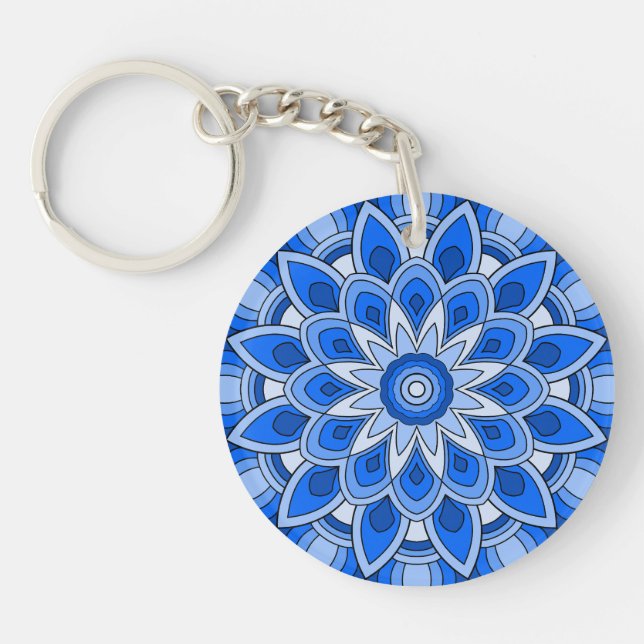 Mandala en bleu (Devant)
