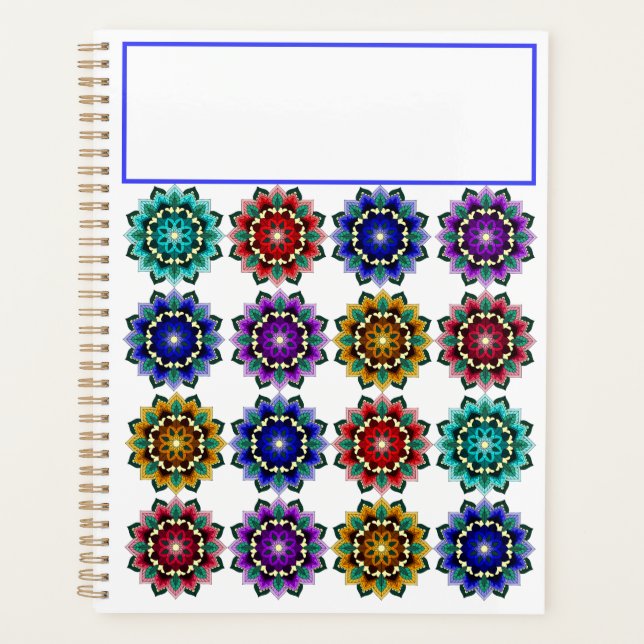 Mandala en différentes couleurs (Devant)