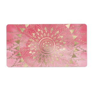 Mandala en or moderne
