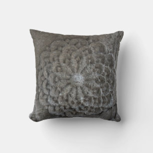 Mandala en pierre sculptée Photo Jeu de coussin