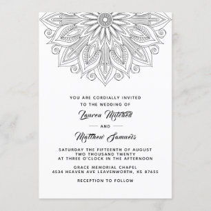 Mandala Faire-part de mariage
