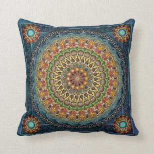 Mandala Fantasia Throw Pillow
