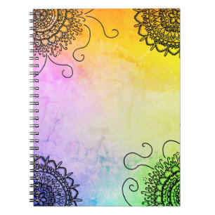 Mandala farbenfroh notebook