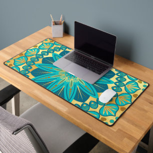 Mandala Fleur d'Or Bleu